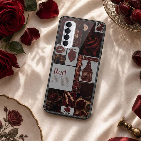 Oppo Reno 4 Pro Cover - ONation Aesthetic Collage Series - HQ Ultra Shine Premium Infinity Glass Soft Silicon Borders Case