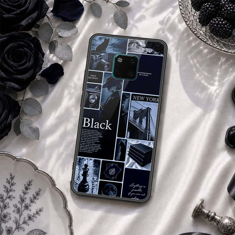 Huawei Mate 20 Pro Cover - ONation Aesthetic Collage Series - HQ Ultra Shine Premium Infinity Glass Soft Silicon Borders Case