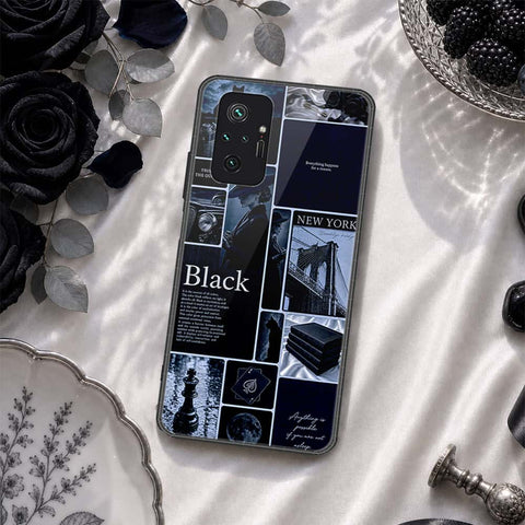 Xiaomi Redmi Note 10 Pro 4G Cover - ONation Aesthetic Collage Series - HQ Ultra Shine Premium Infinity Glass Soft Silicon Borders Case
