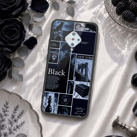 Vivo Y51 (2020 September) Cover - ONation Aesthetic Collage Series - HQ Ultra Shine Premium Infinity Glass Soft Silicon Borders Case
