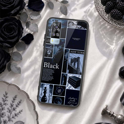 Vivo Y51 (2020 December) Cover - ONation Aesthetic Collage Series - HQ Ultra Shine Premium Infinity Glass Soft Silicon Borders Case