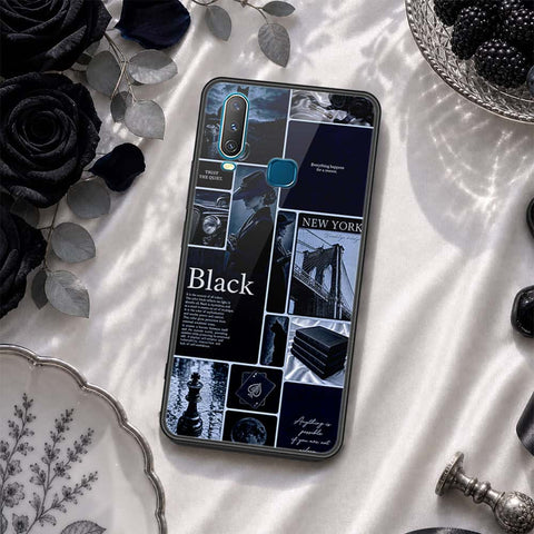 Vivo Y12 Cover - ONation Aesthetic Collage Series - HQ Ultra Shine Premium Infinity Glass Soft Silicon Borders Case