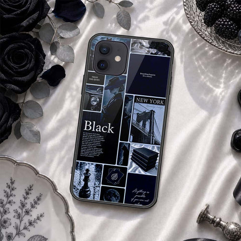 iPhone 12 Mini Cover - ONation Aesthetic Collage Series - HQ Ultra Shine Premium Infinity Glass Soft Silicon Borders Case