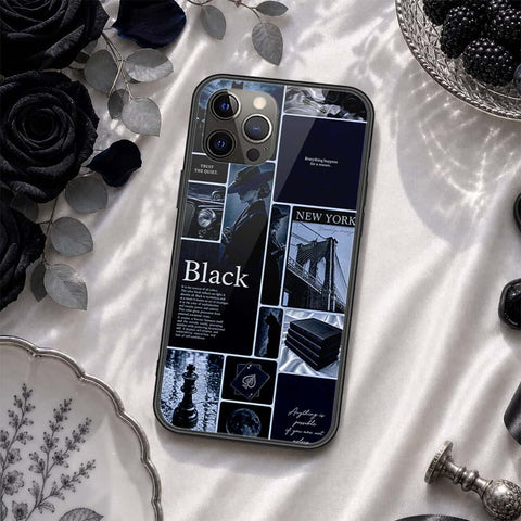 iPhone 12 Pro Max - ONation Aesthetic Collage Series - HQ Ultra Shine Premium Infinity Glass Soft Silicon Borders Case