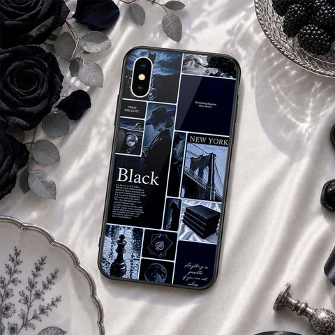iPhone XS / X - ONation Aesthetic Collage Series - HQ Ultra Shine Premium Infinity Glass Soft Silicon Borders Case
