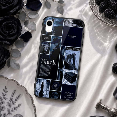 iPhone XR - ONation Aesthetic Collage Series - HQ Ultra Shine Premium Infinity Glass Soft Silicon Borders Case