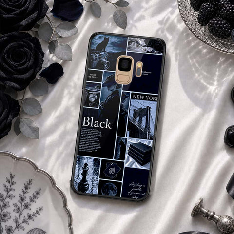 Samsung Galaxy S9 Cover - ONation Aesthetic Collage Series - HQ Ultra Shine Premium Infinity Glass Soft Silicon Borders Case