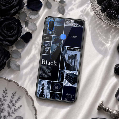 Huawei Nova 3i  Cover - ONation Aesthetic Collage Series - HQ Ultra Shine Premium Infinity Glass Soft Silicon Borders Case