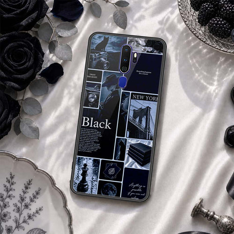 Oppo A9 2020 Cover - ONation Aesthetic Collage Series - HQ Ultra Shine Premium Infinity Glass Soft Silicon Borders Case