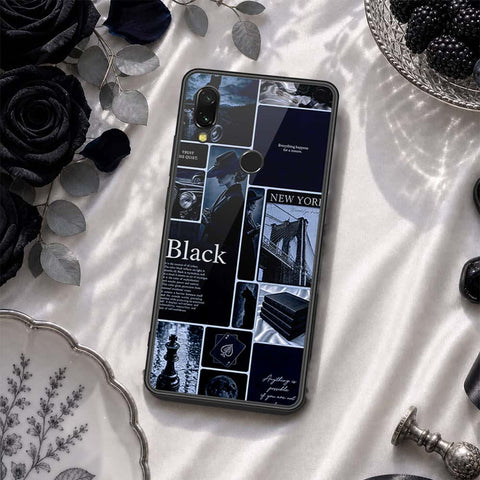 Xiaomi Redmi 7 Cover - ONation Aesthetic Collage Series - HQ Ultra Shine Premium Infinity Glass Soft Silicon Borders Case