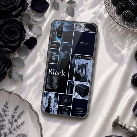 Samsung Galaxy A02 Cover - ONation Aesthetic Collage Series - HQ Ultra Shine Premium Infinity Glass Soft Silicon Borders Case