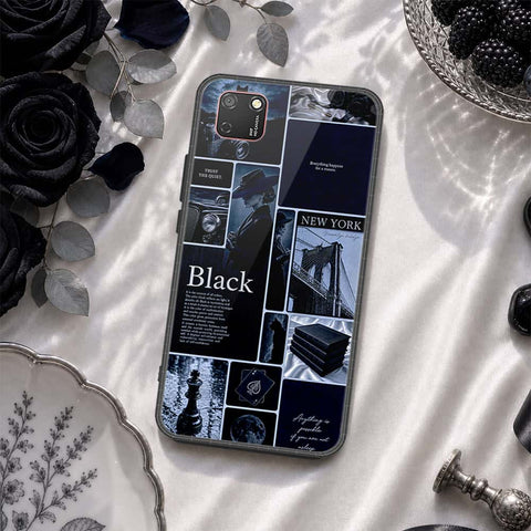 Huawei Y5p Cover - ONation Aesthetic Collage Series - HQ Ultra Shine Premium Infinity Glass Soft Silicon Borders Case
