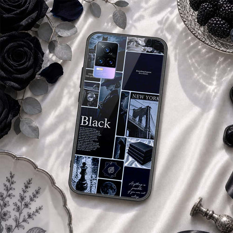 Vivo Y73 Cover - ONation Aesthetic Collage Series - HQ Ultra Shine Premium Infinity Glass Soft Silicon Borders Case