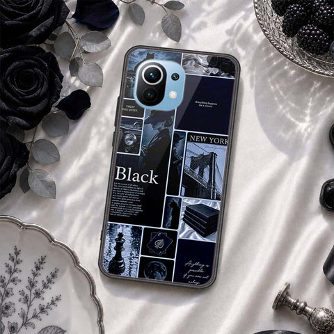 Xiaomi Mi 11 Cover - ONation Aesthetic Collage Series - HQ Ultra Shine Premium Infinity Glass Soft Silicon Borders Case