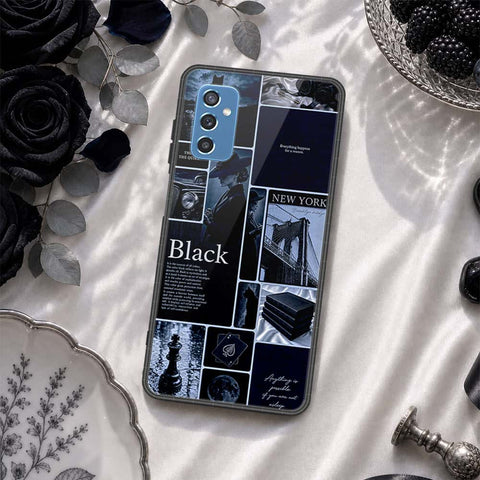 Samsung Galaxy M52 5G Cover - ONation Aesthetic Collage Series - HQ Ultra Shine Premium Infinity Glass Soft Silicon Borders Case