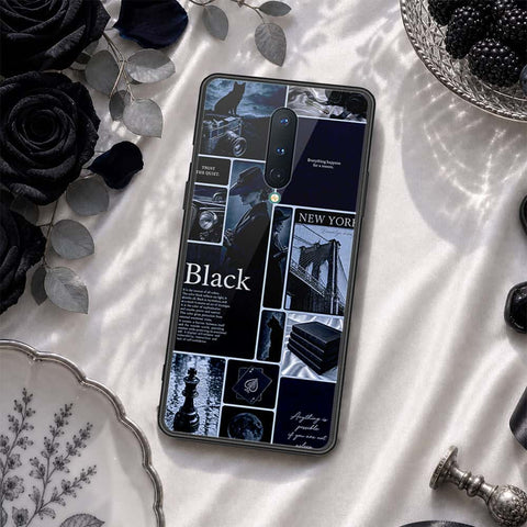 OnePlus 8 Cover - ONation Aesthetic Collage Series - HQ Ultra Shine Premium Infinity Glass Soft Silicon Borders Case