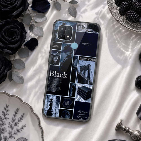 Oppo A15 Cover - ONation Aesthetic Collage Series - HQ Ultra Shine Premium Infinity Glass Soft Silicon Borders Case