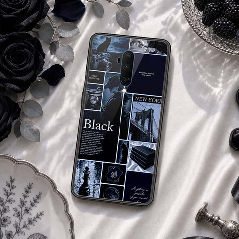 OnePlus 7T Pro Cover - ONation Aesthetic Collage Series - HQ Ultra Shine Premium Infinity Glass Soft Silicon Borders Case