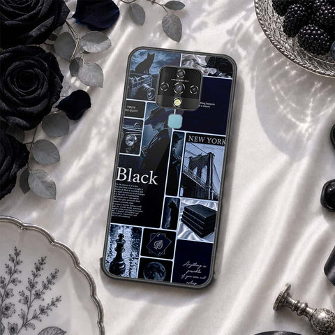 Tecno Camon 16 Pro Cover - ONation Aesthetic Collage Series - HQ Ultra Shine Premium Infinity Glass Soft Silicon Borders Case