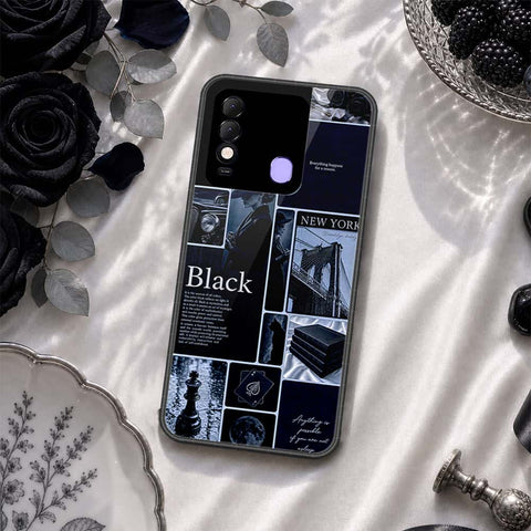 Tecno Spark 8 Cover - ONation Aesthetic Collage Series - HQ Ultra Shine Premium Infinity Glass Soft Silicon Borders Case