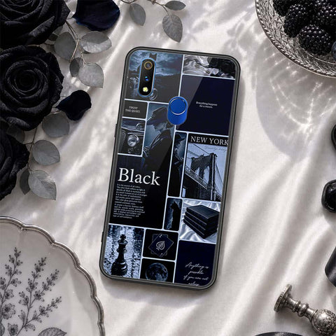 Realme 3 Pro Cover - ONation Aesthetic Collage Series - HQ Ultra Shine Premium Infinity Glass Soft Silicon Borders Case