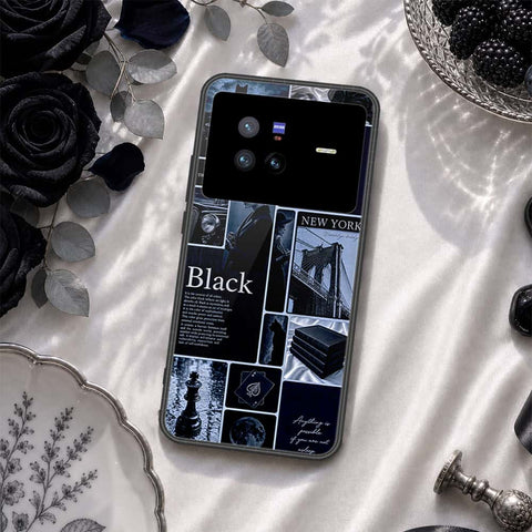 Vivo X80 Cover - ONation Aesthetic Collage Series - HQ Ultra Shine Premium Infinity Glass Soft Silicon Borders Case