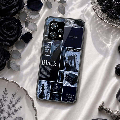 Realme 9 Pro Plus  Cover - ONation Aesthetic Collage Series - HQ Ultra Shine Premium Infinity Glass Soft Silicon Borders Case