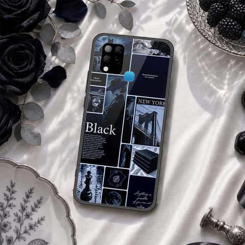 Infinix Hot 10s Cover - ONation Aesthetic Collage Series - HQ Ultra Shine Premium Infinity Glass Soft Silicon Borders Case