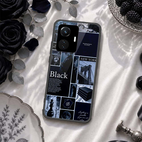 Vivo Y55 4G Cover - ONation Aesthetic Collage Series - HQ Ultra Shine Premium Infinity Glass Soft Silicon Borders Case