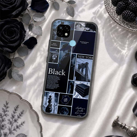 Realme C21 Cover - ONation Aesthetic Collage Series - HQ Ultra Shine Premium Infinity Glass Soft Silicon Borders Case