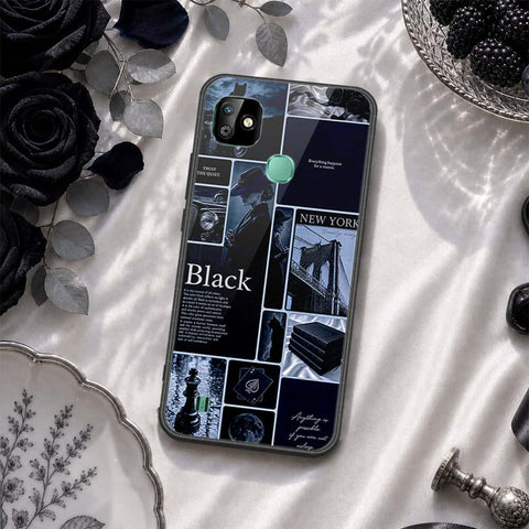 Infinix Smart HD 2021 Cover - ONation Aesthetic Collage Series - HQ Ultra Shine Premium Infinity Glass Soft Silicon Borders Case