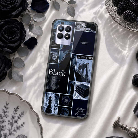 Realme 8i Cover - ONation Aesthetic Collage Series - HQ Ultra Shine Premium Infinity Glass Soft Silicon Borders Case
