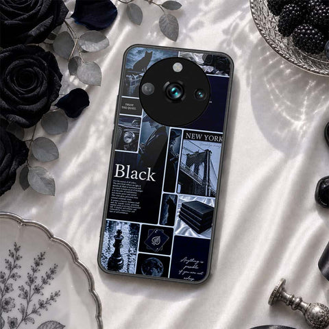 Realme 11 Pro Plus Cover - ONation Aesthetic Collage Series - HQ Ultra Shine Premium Infinity Glass Soft Silicon Borders Case