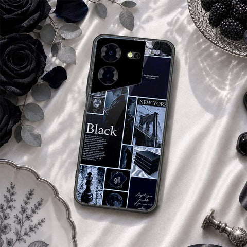 Tecno Pova 5 Pro Cover - ONation Aesthetic Collage Series - HQ Ultra Shine Premium Infinity Glass Soft Silicon Borders Case