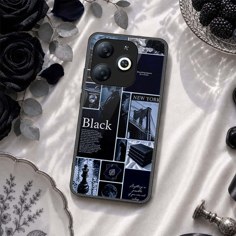 itel P55 4G Cover - ONation Aesthetic Collage Series - HQ Ultra Shine Premium Infinity Glass Soft Silicon Borders Case