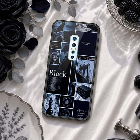 Vivo V17 Pro Cover - ONation Aesthetic Collage Series - HQ Ultra Shine Premium Infinity Glass Soft Silicon Borders Case