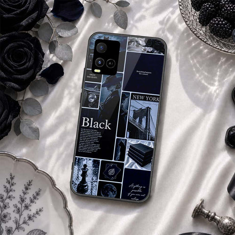 Vivo Y32 Cover - ONation Aesthetic Collage Series - HQ Ultra Shine Premium Infinity Glass Soft Silicon Borders Case