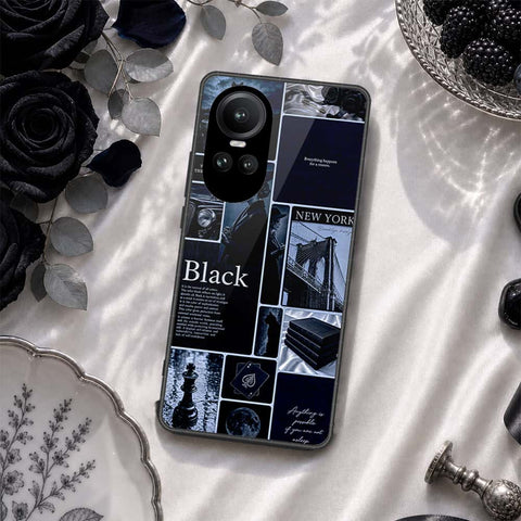 Oppo Reno 10 Pro Cover - ONation Aesthetic Collage Series - HQ Ultra Shine Premium Infinity Glass Soft Silicon Borders Case