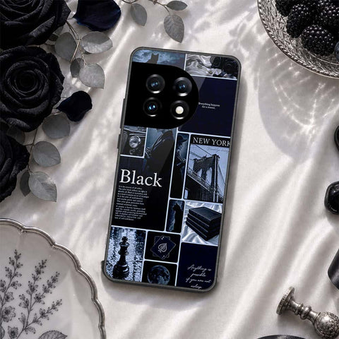 OnePlus Ace 2 Pro Cover - ONation Aesthetic Collage Series - HQ Ultra Shine Premium Infinity Glass Soft Silicon Borders Case