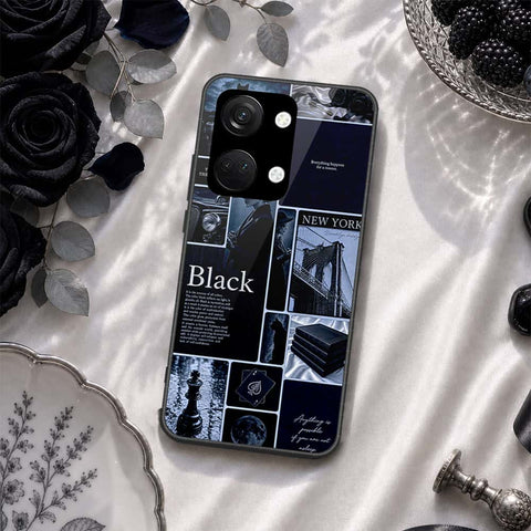 OnePlus Ace 2V Cover - ONation Aesthetic Collage Series - HQ Ultra Shine Premium Infinity Glass Soft Silicon Borders Case