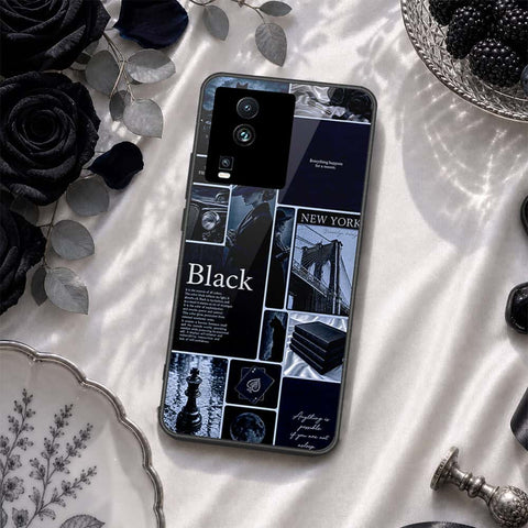 Vivo iQOO Neo 7 Cover - ONation Aesthetic Collage Series - HQ Ultra Shine Premium Infinity Glass Soft Silicon Borders Case