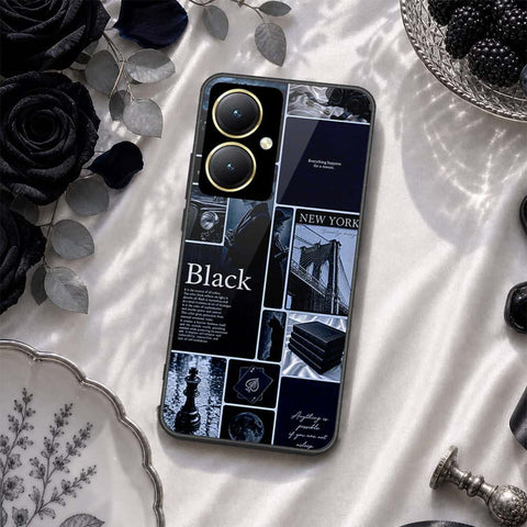 Vivo Y27 Cover - ONation Aesthetic Collage Series - HQ Ultra Shine Premium Infinity Glass Soft Silicon Borders Case