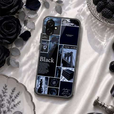 Samsung Galaxy M07 Cover - ONation Aesthetic Collage Series - HQ Ultra Shine Premium Infinity Glass Soft Silicon Borders Case