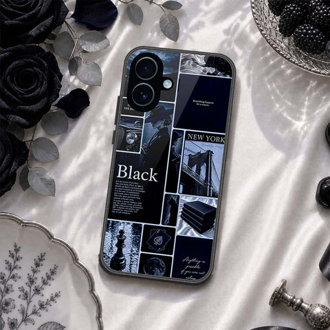 iPhone 17 - ONation Aesthetic Collage Series - HQ Ultra Shine Premium Infinity Glass Soft Silicon Borders Case