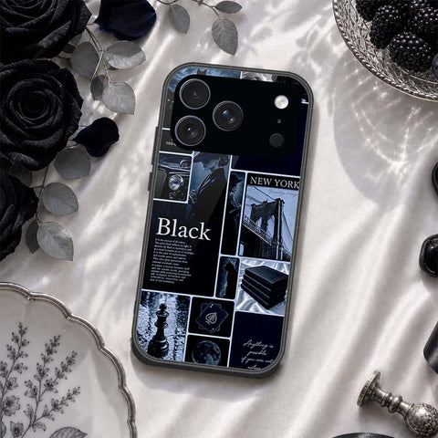 iPhone 17 Pro - ONation Aesthetic Collage Series - HQ Ultra Shine Premium Infinity Glass Soft Silicon Borders Case