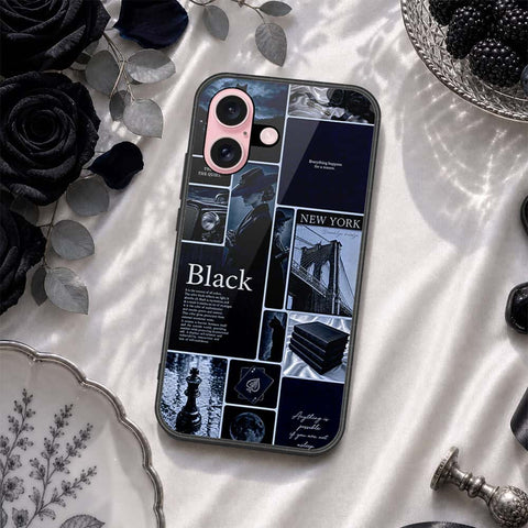 iPhone 16 - ONation Aesthetic Collage Series - HQ Ultra Shine Premium Infinity Glass Soft Silicon Borders Case