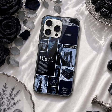 iPhone 16 Pro - ONation Aesthetic Collage Series - HQ Ultra Shine Premium Infinity Glass Soft Silicon Borders Case