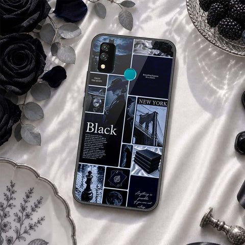 Huawei Y8s Cover - ONation Aesthetic Collage Series - HQ Ultra Shine Premium Infinity Glass Soft Silicon Borders Case