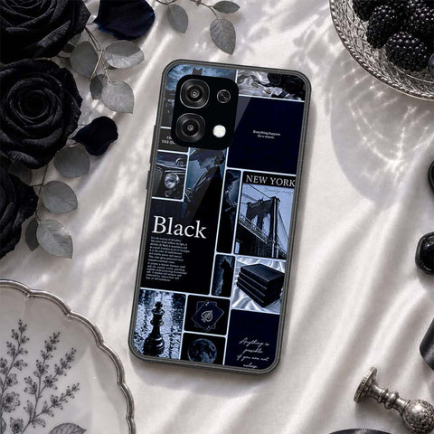 Oppo A6 Pro 4G Cover - ONation Aesthetic Collage Series - HQ Ultra Shine Premium Infinity Glass Soft Silicon Borders Case