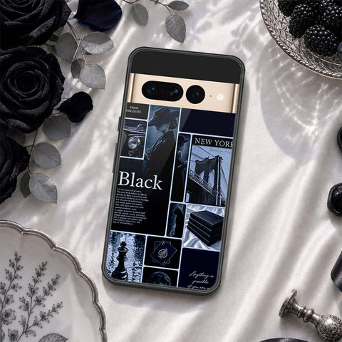 Google Pixel 7 Pro Cover - ONation Aesthetic Collage Series - HQ Ultra Shine Premium Infinity Glass Soft Silicon Borders Case